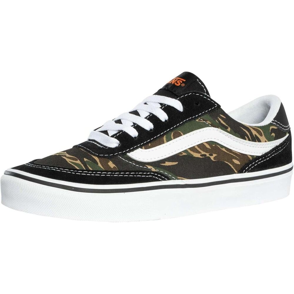Men's Camo Black Closed Toe Lace-up Rubber Sole	Slip Resistant Sneakers